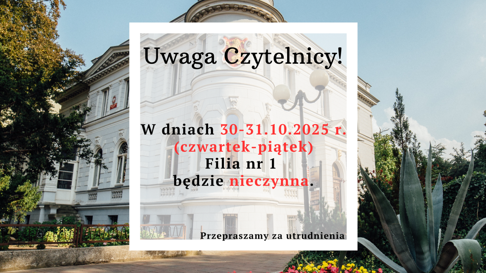 Zdjęcie: Uwaga Czytelnicy!