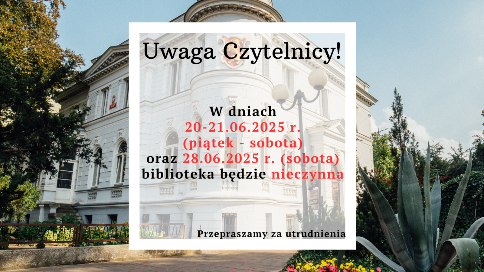Zdjęcie: Uwaga Czytelnicy!