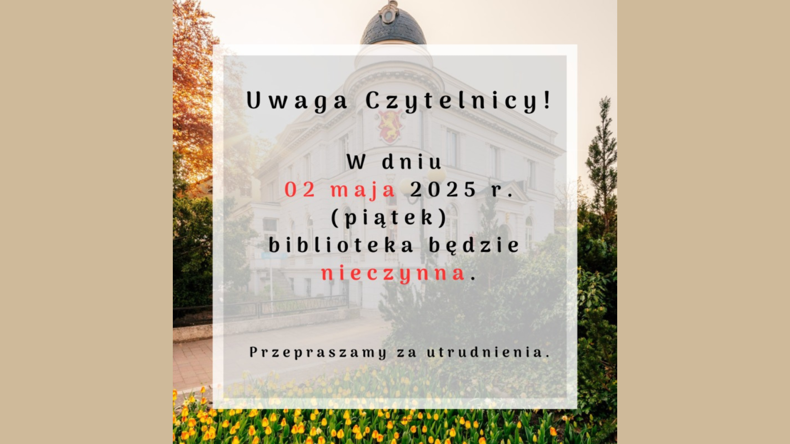 Zdjęcie: Uwaga Czytelnicy!