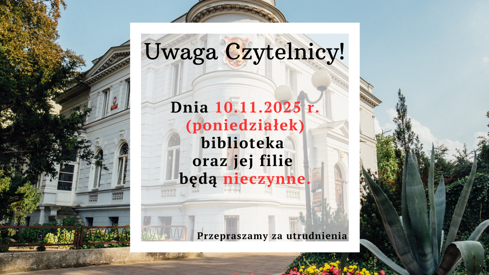 Zdjęcie: Uwaga Czytelnicy!