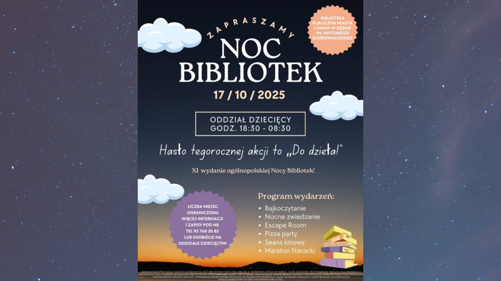 Zdjęcie: Noc Bibliotek 2025 – „Misja Strażników Ksiąg”