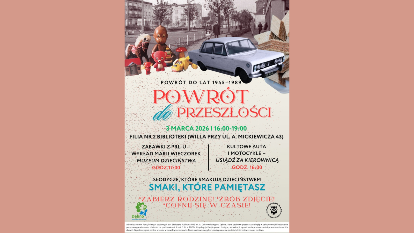 Zdjęcie: Finał wystawy pt.„Dębno odbudowane. Architektura Dębna w latach 1945–1989”