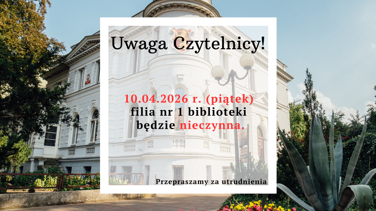 Zdjęcie: Uwaga czytelnicy!