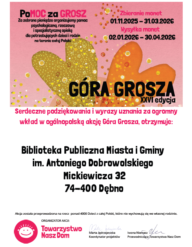 Zdjęcie: Podsumowanie akcji charytatywnej „Góra Grosza”