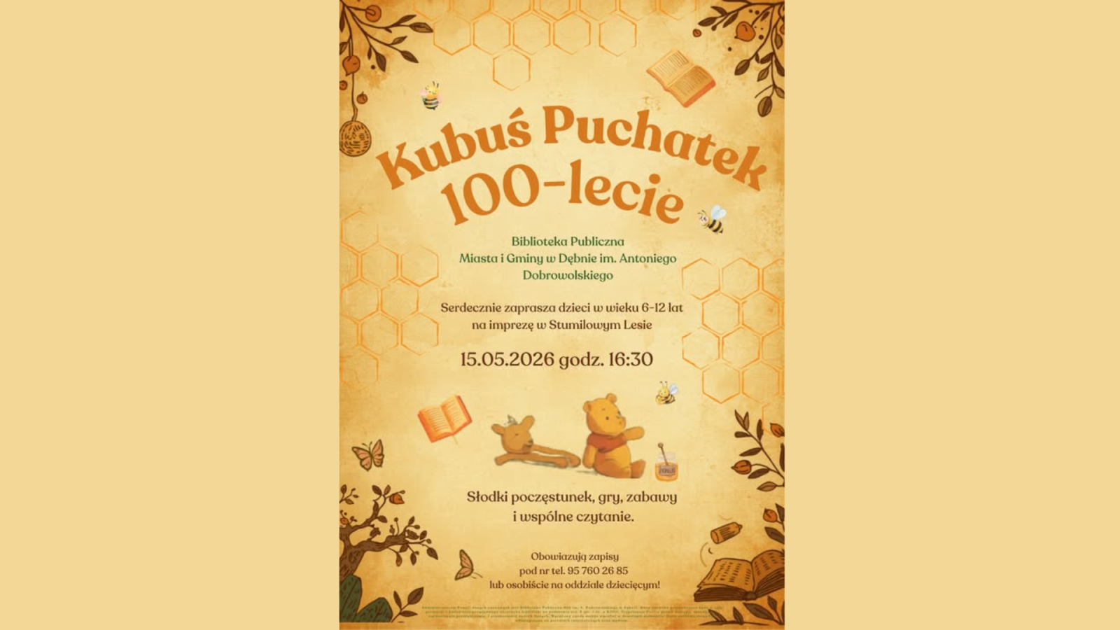 Zdjęcie: Jubileusz 100-lecia Kubusia Puchatka