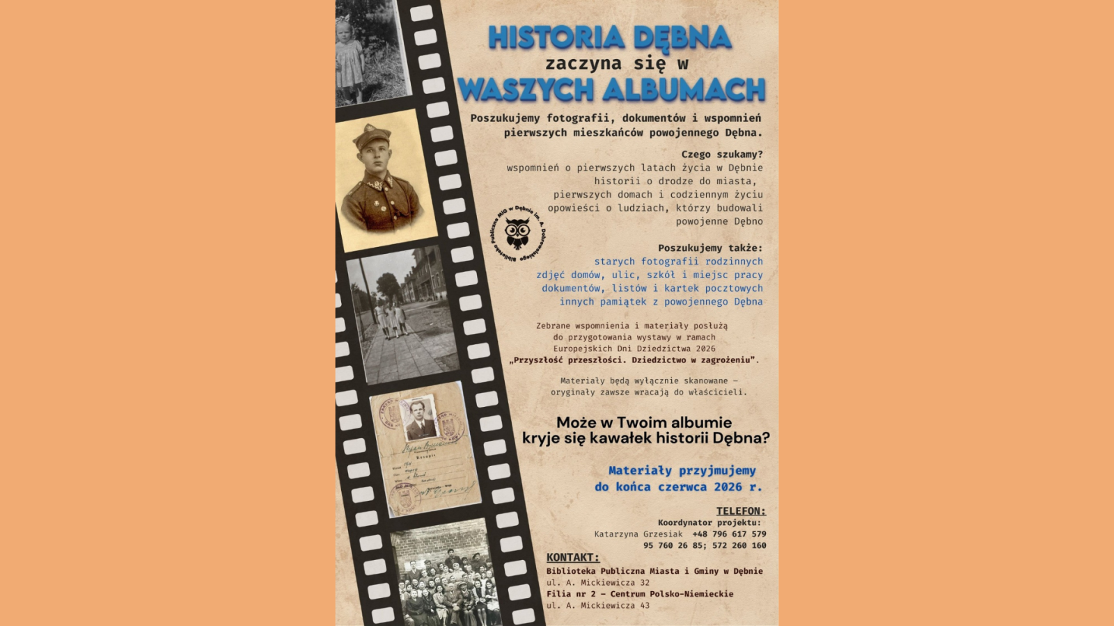 Zdjęcie: Szanowni mieszkańcy miasta i Gminy Dębno!