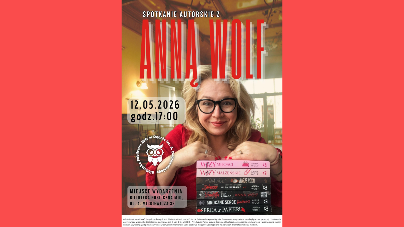 Zdjęcie: Spotkanie autorskie z Anną Wolf