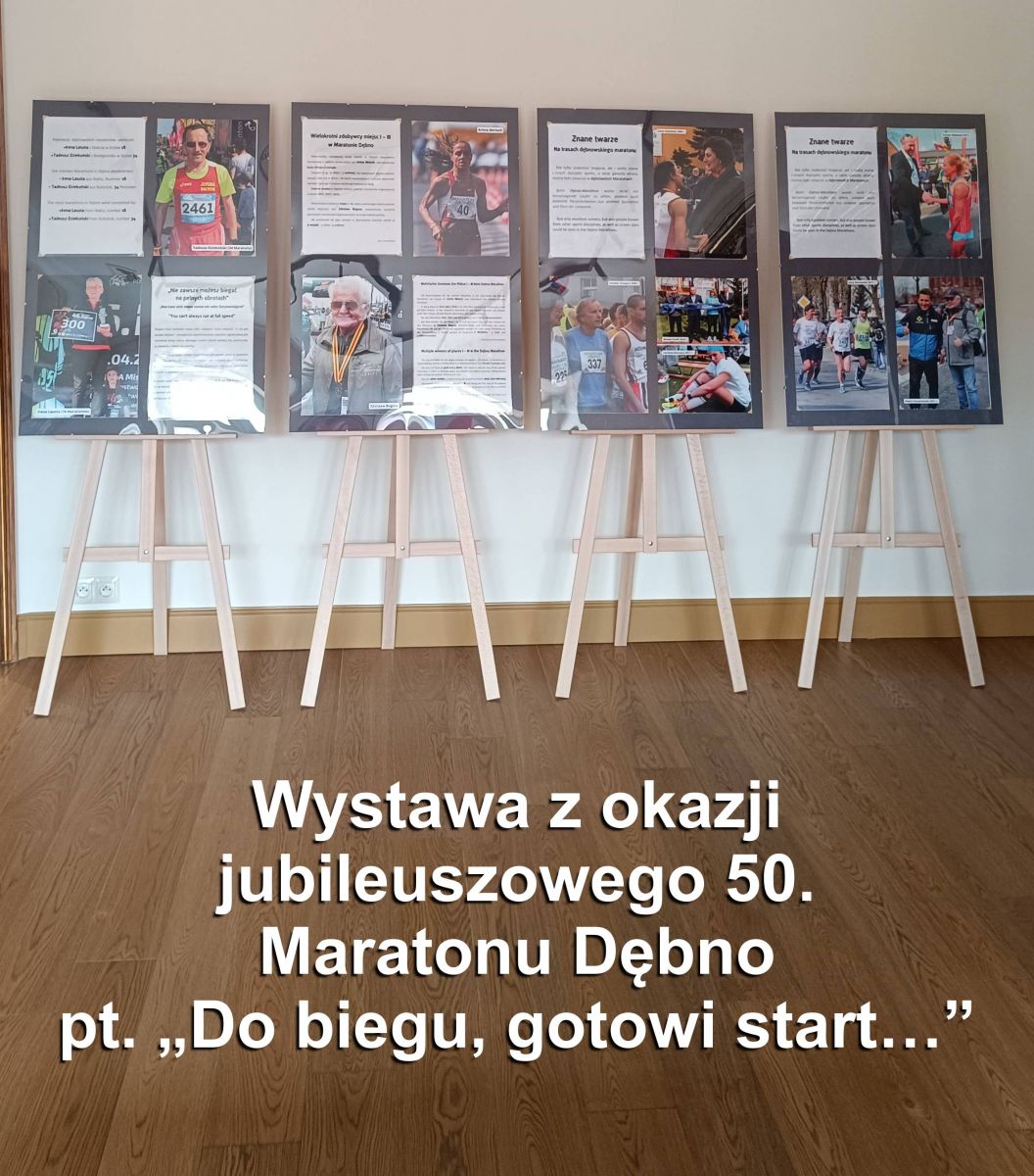 Zdjęcie: Wystawa z okazji jubileuszowego 50. AM PANEL Maratonu Dębno pt. „Do biegu, gotowi start…”